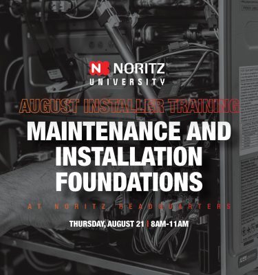 August 21st Noritz Level 1 Training - Orange County, CA