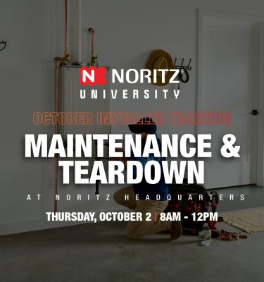 October 2nd Noritz Level 2 & 3 Training - Orange County, CA