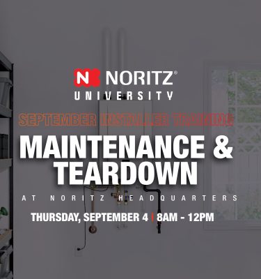 September 4th Noritz Level 2 & 3 Training - Orange County, CA
