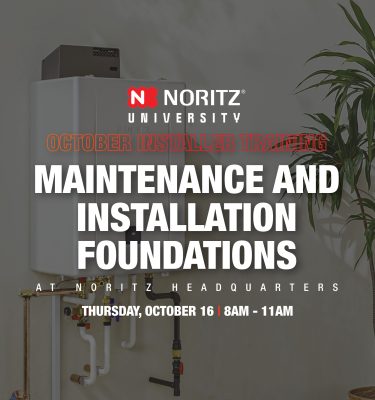 October 16th Noritz Level 1 Training - Orange County, CA